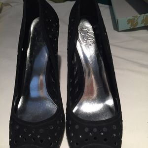 Jessica Simpson Black Suede Wedge